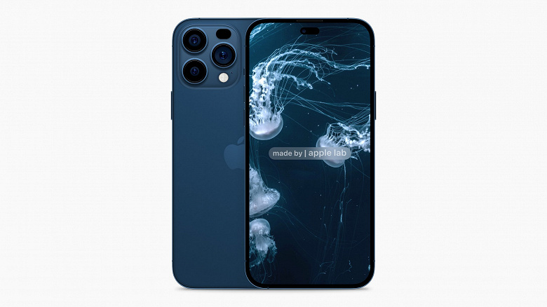 Первые изображения iPhone 14 Pro в цвете Antarctic Blue с новым модулем камеры